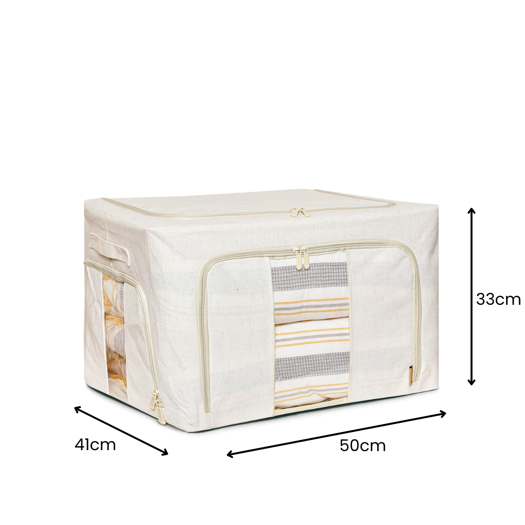 FoldAway Linen Storage Box - Beige