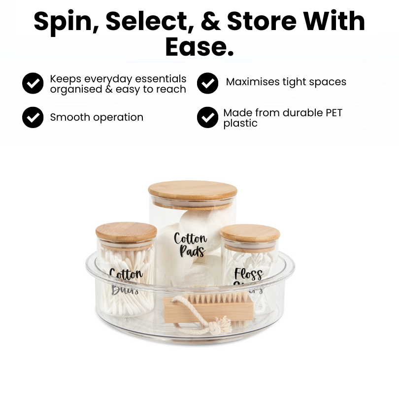 Clear Turntable / Lazy Susan 25cm