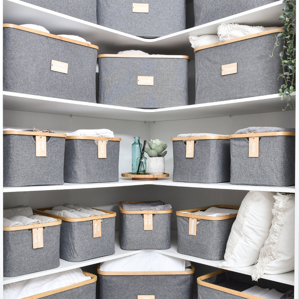 Linen Basket Medium - Dark Grey