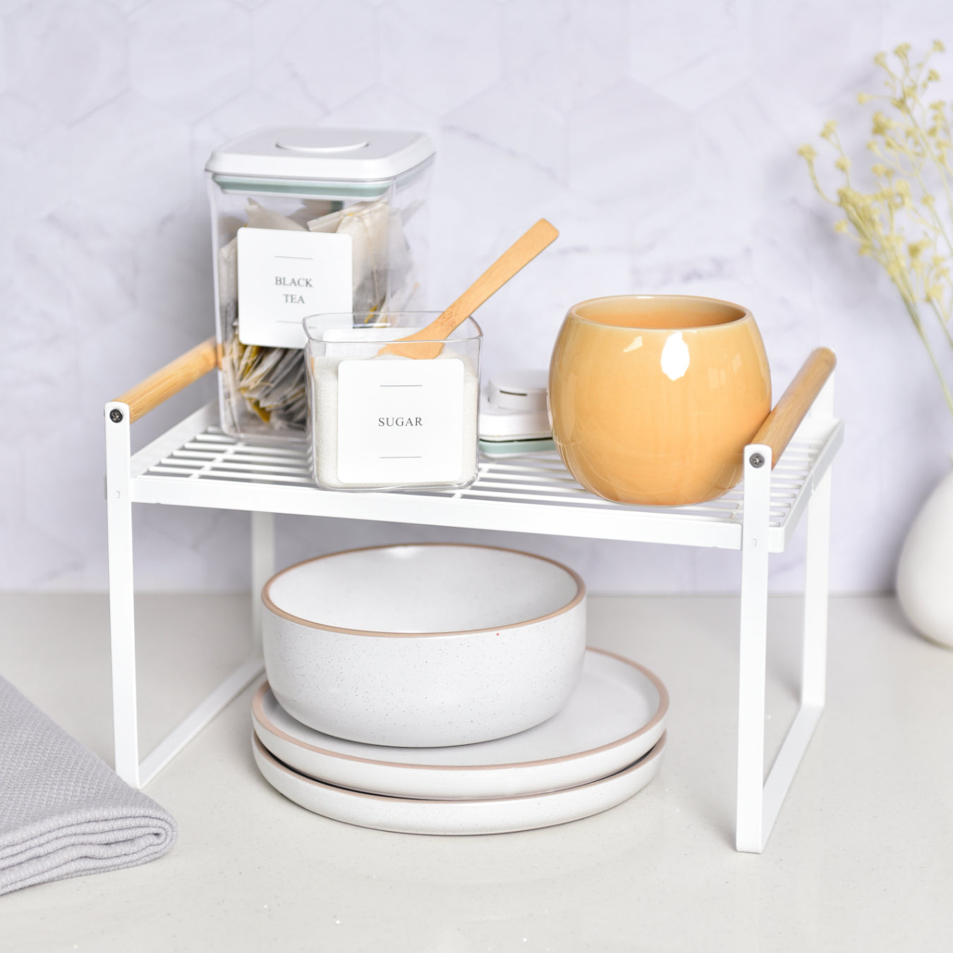 Metal Storage Rack - White