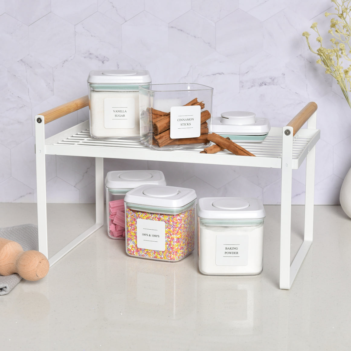 Metal Storage Rack - White