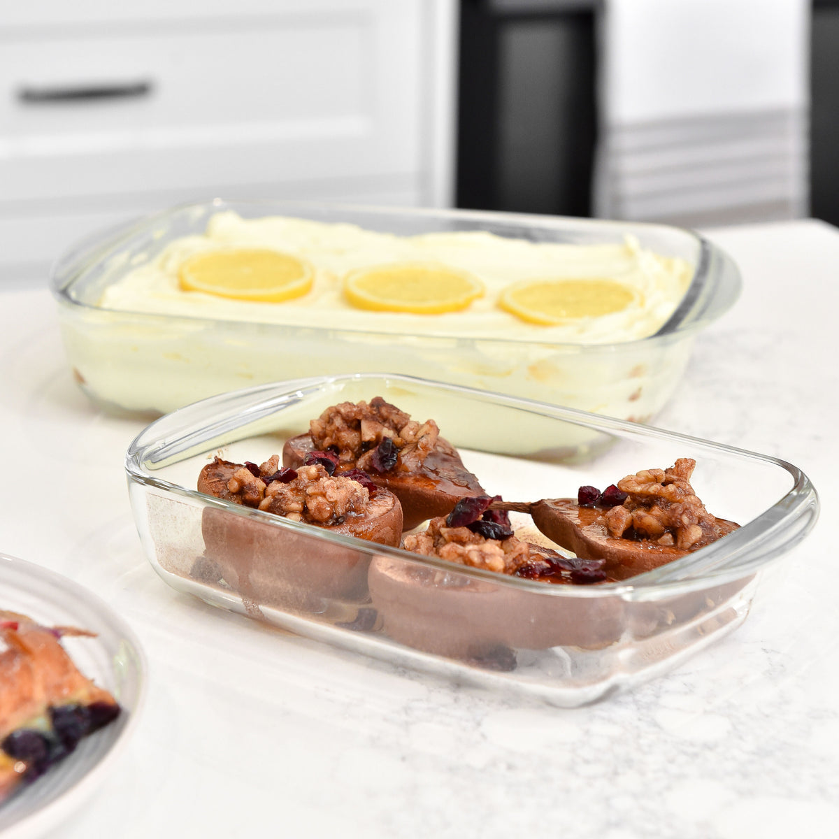 Glass Baking Dish - Small - Cream
