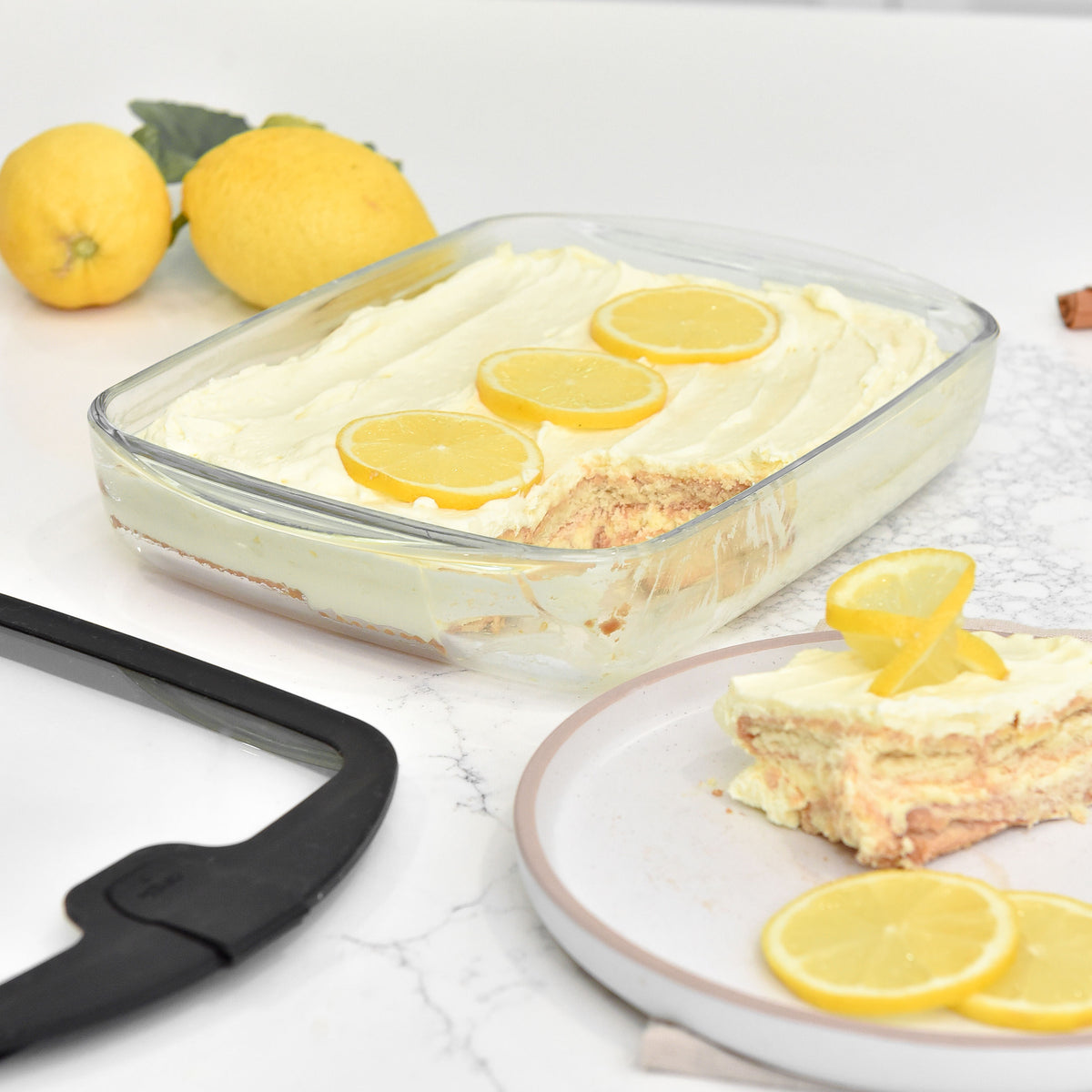 Glass Baking Dish - Medium - Black
