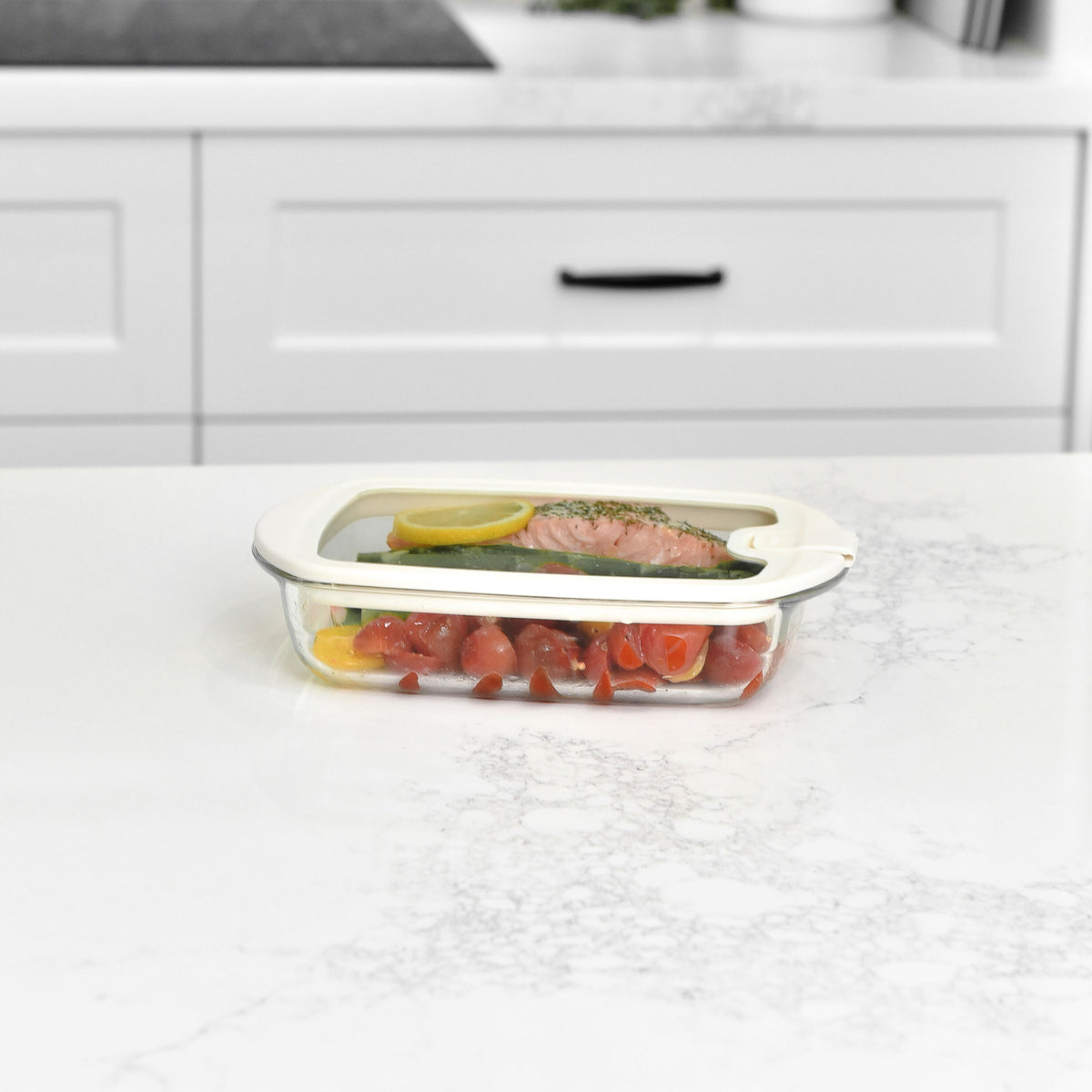 Glass Baking Dish - Small - Cream