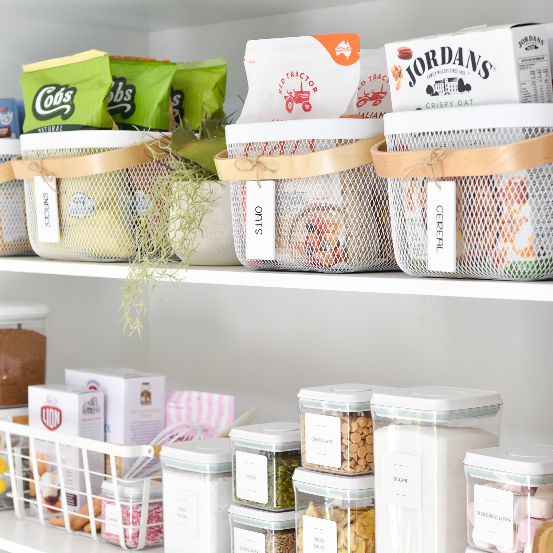 Blissful Pantry Organisation Set - White