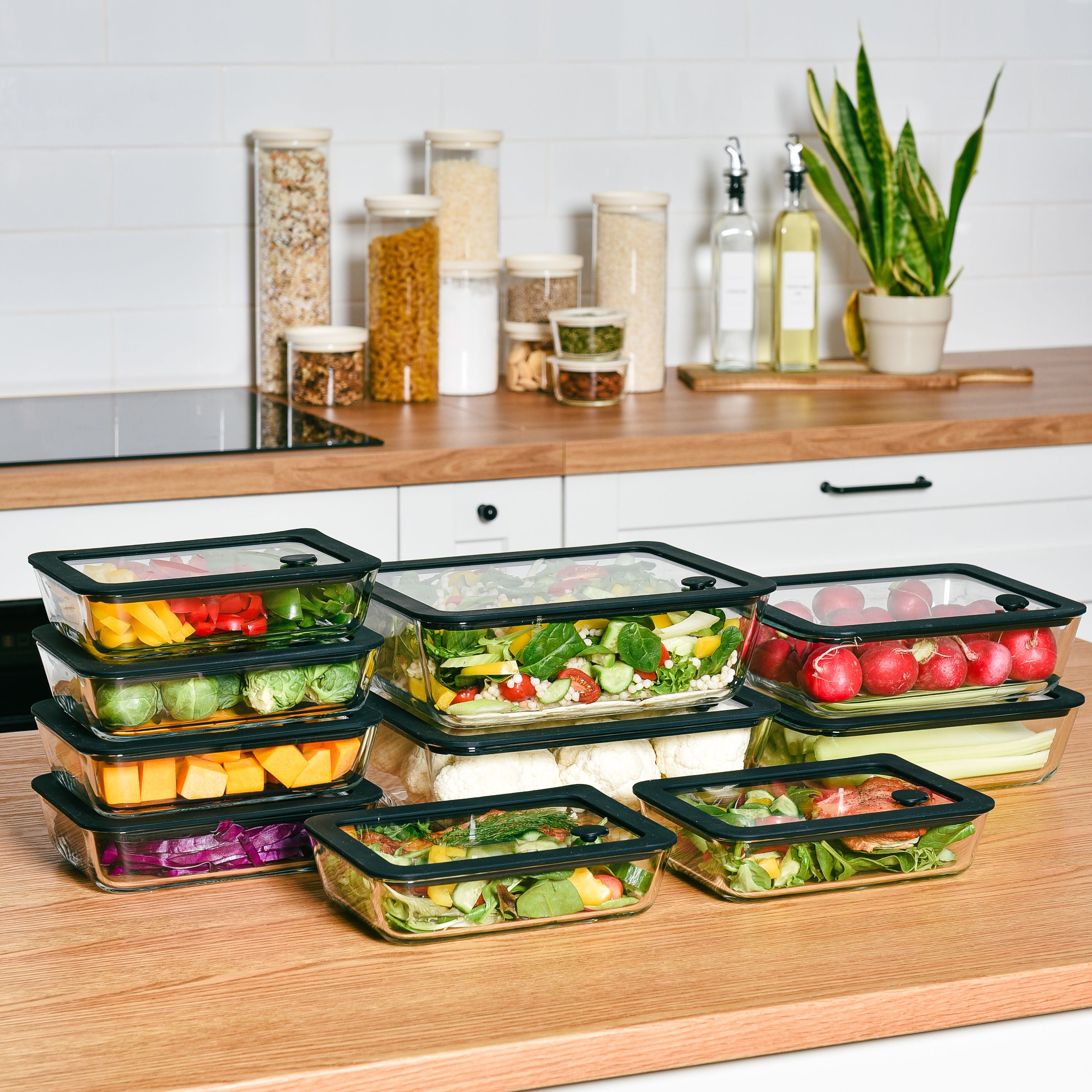 Meal Prep Glass Food Container - 10 set