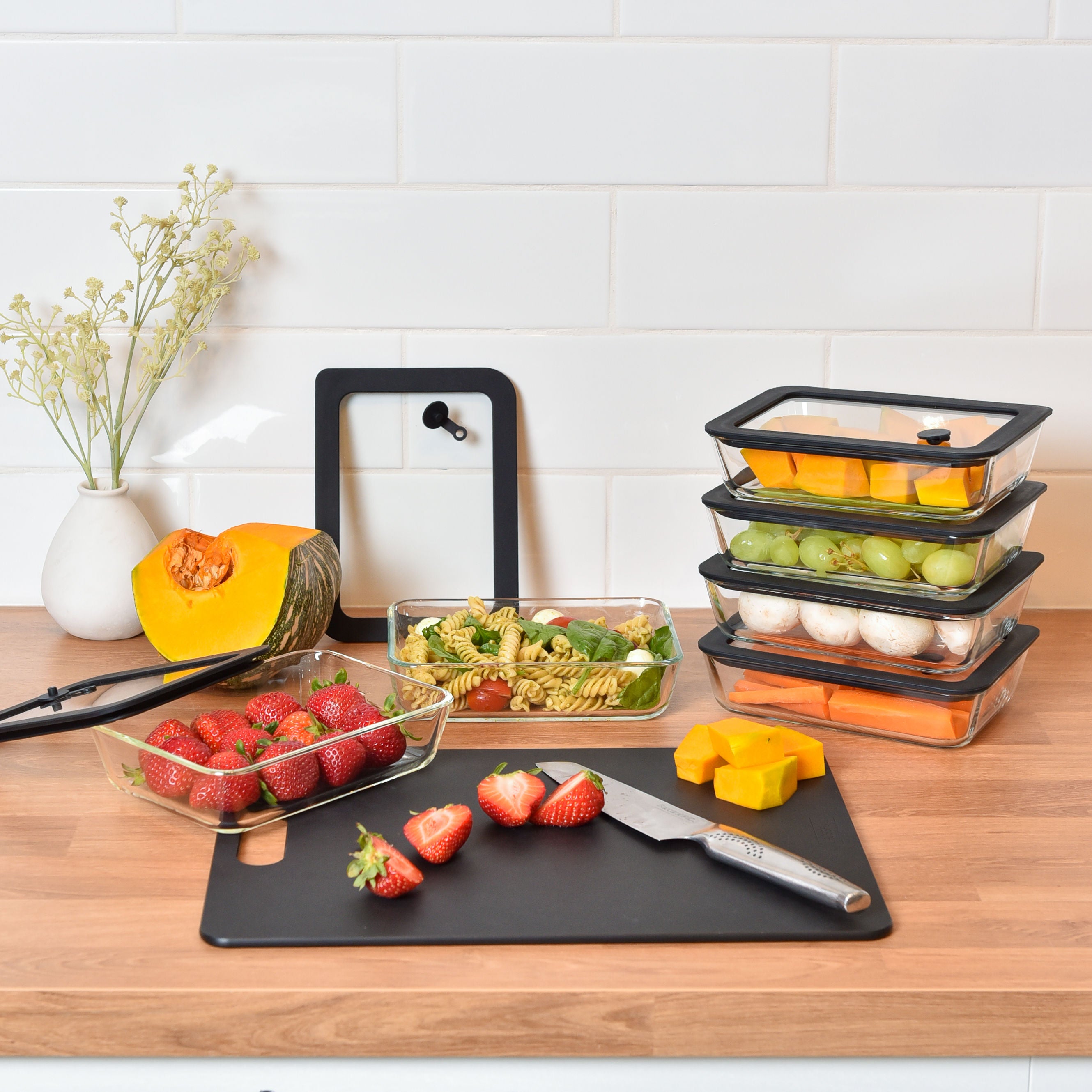Meal Prep / Chopping Board Bundle - Black - Small