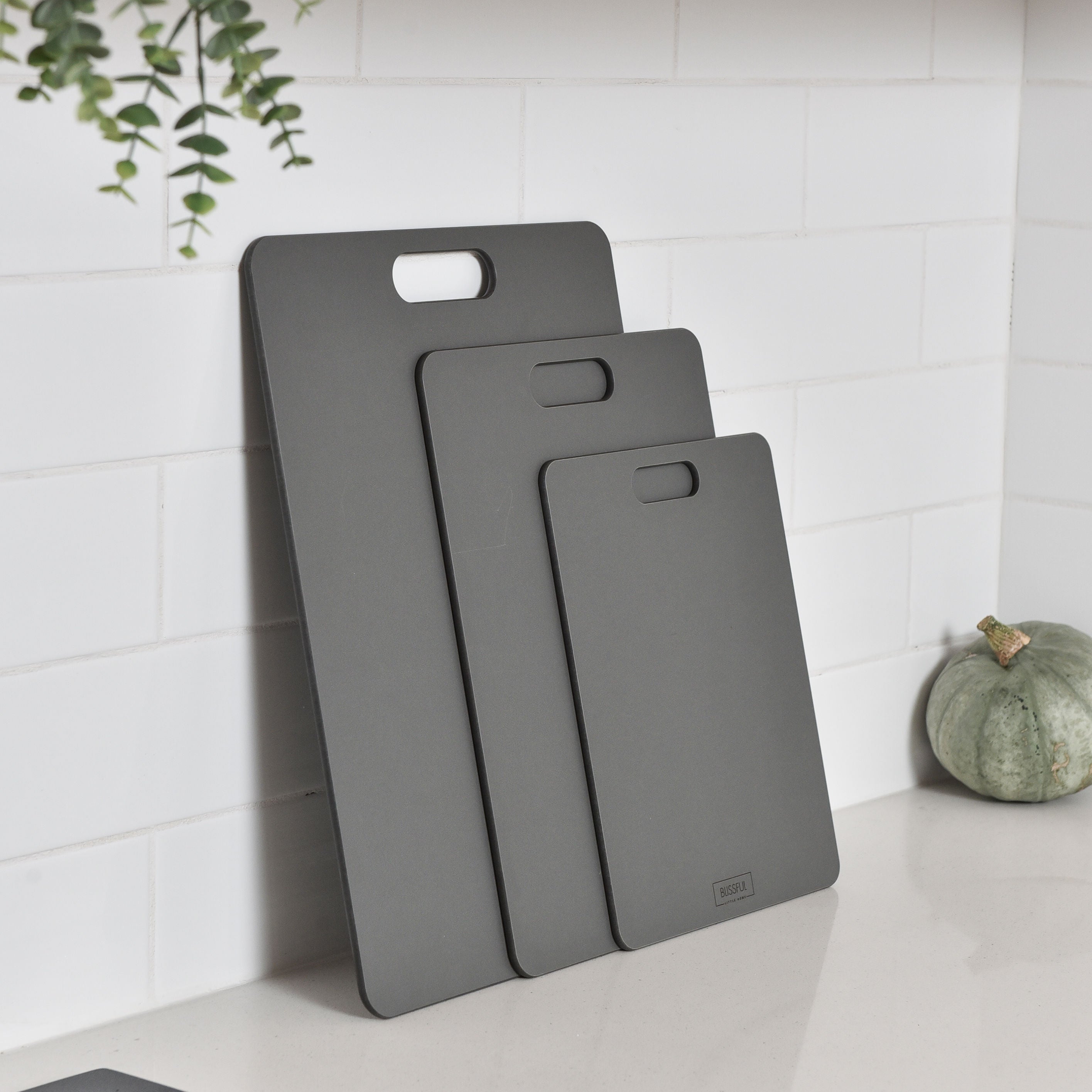 Wood Fibre Chopping Board - 3 Set Grey