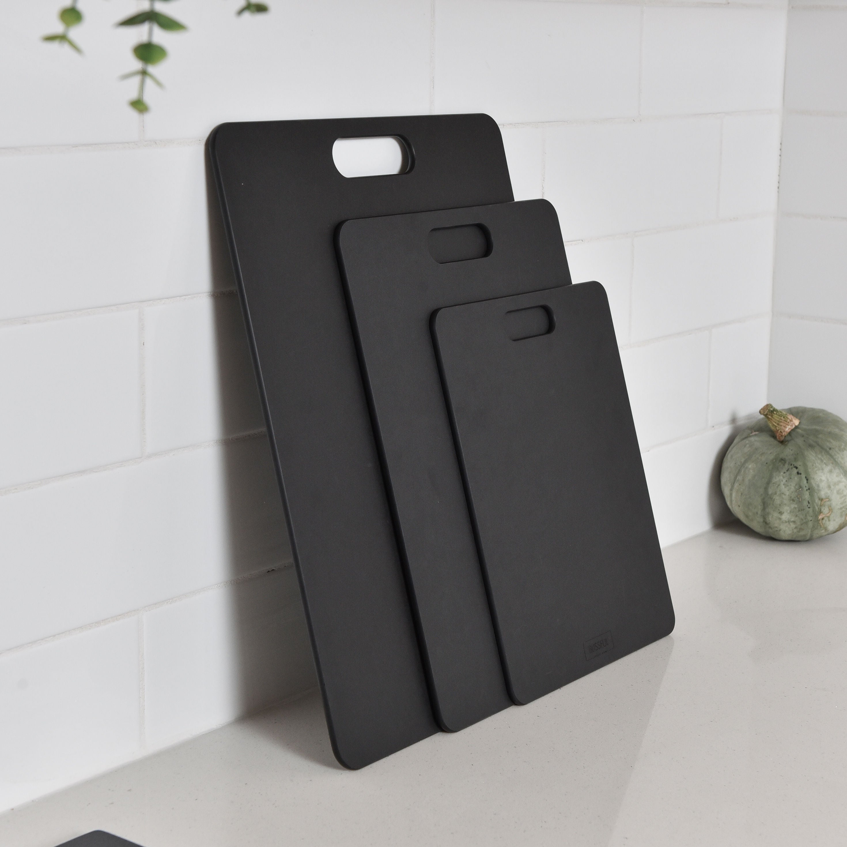 Wood Fibre Chopping Board - 3 Set Black