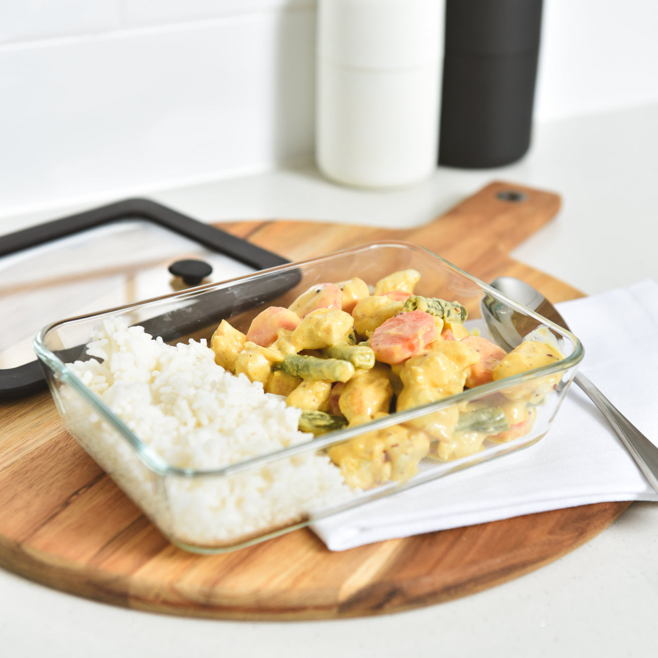 Glass Food Storage Container 700ml - 6 Set
