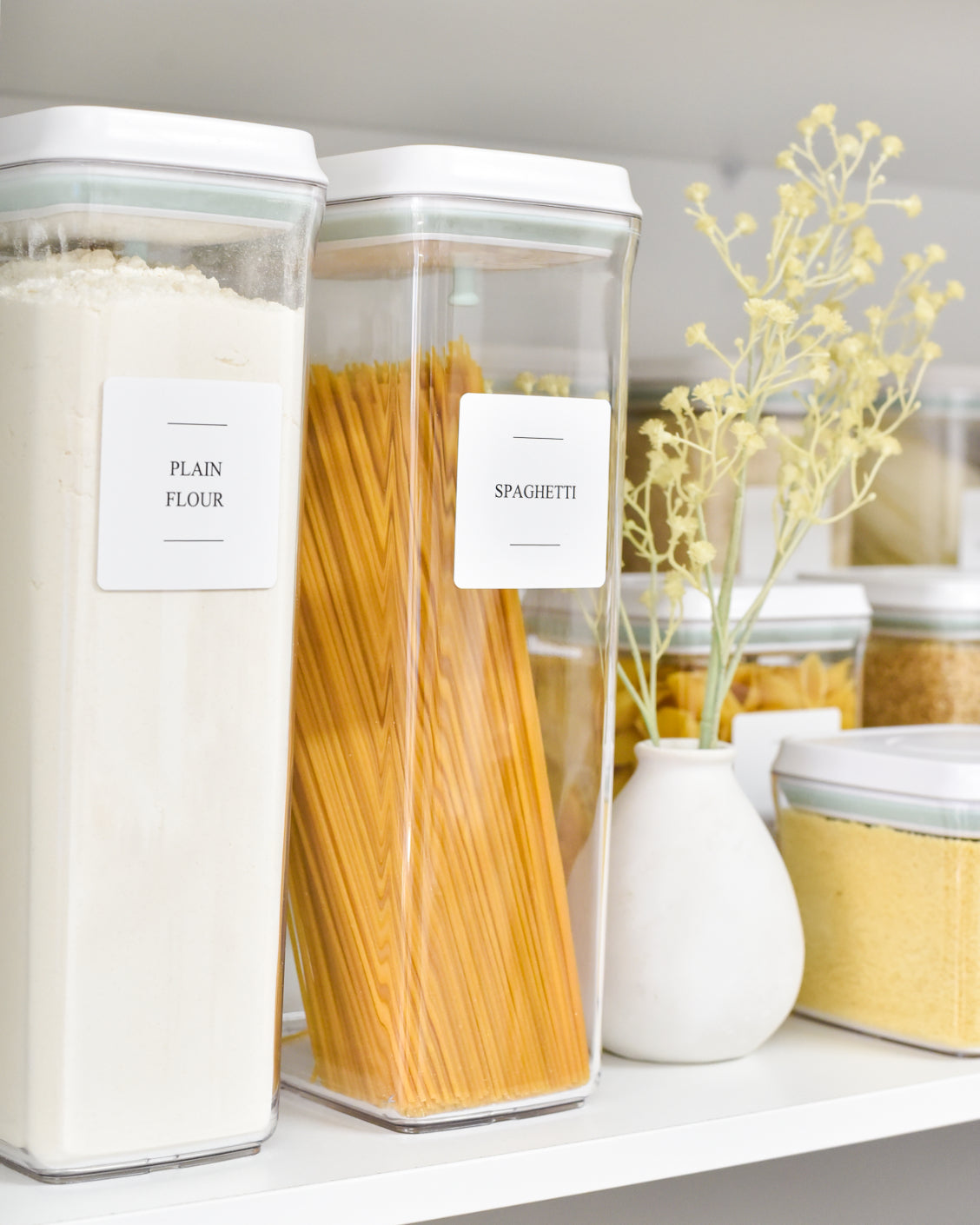 Push Top Pantry Container 3.2L - White Lid