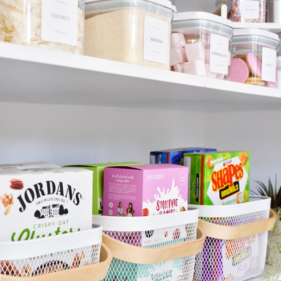 Mesh Storage Basket - White