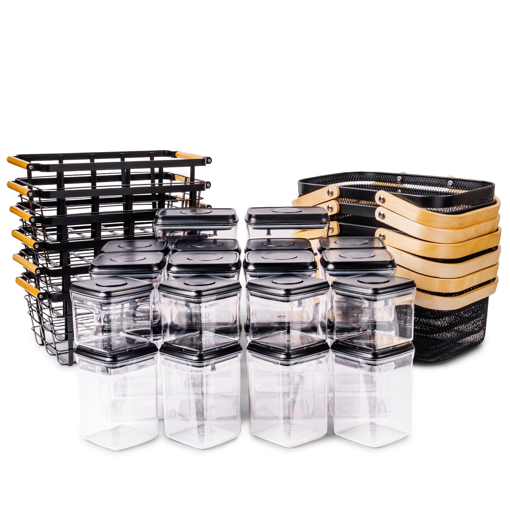 Blissfully Black Pantry Organisation Set