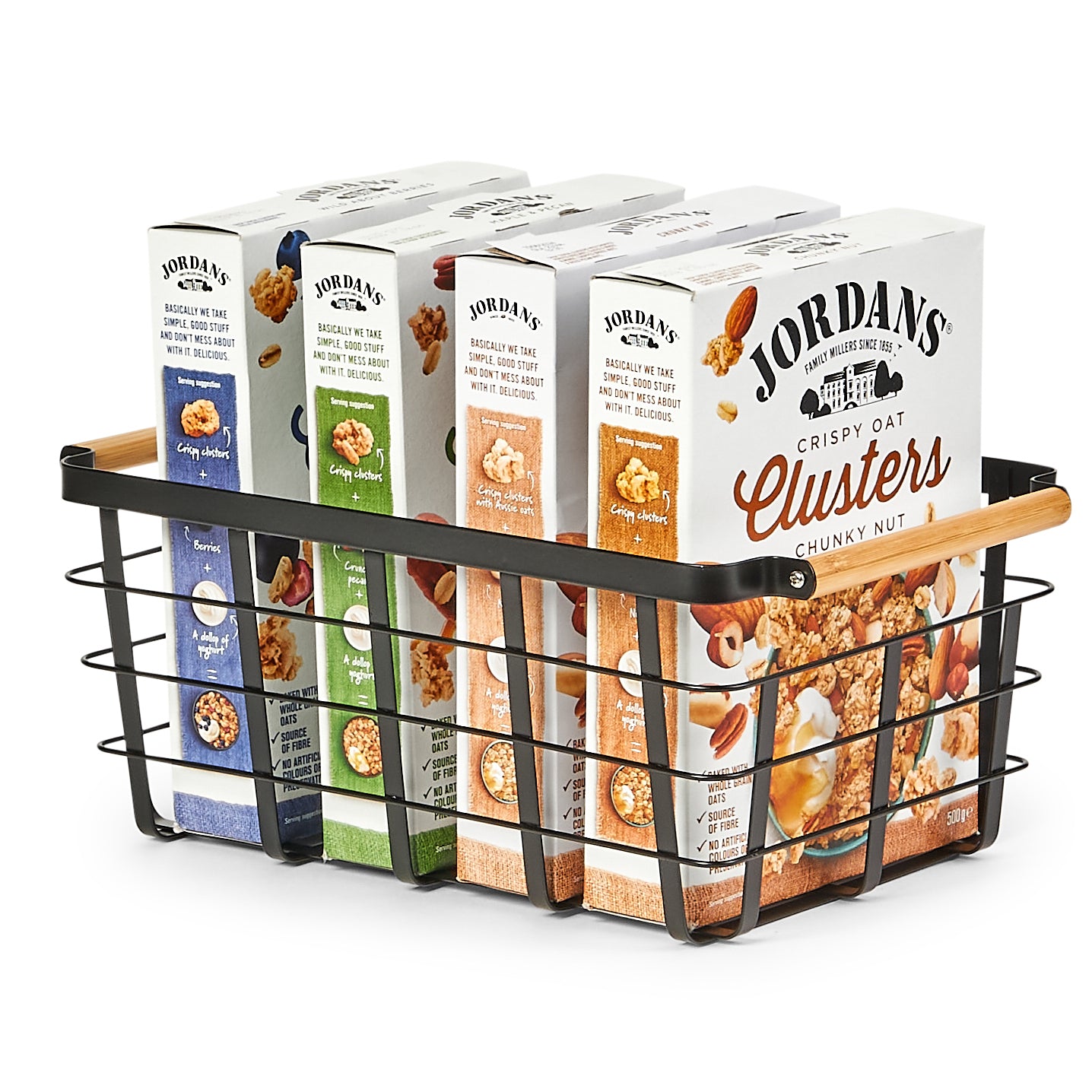 Metal Storage Basket - 6 Set Black