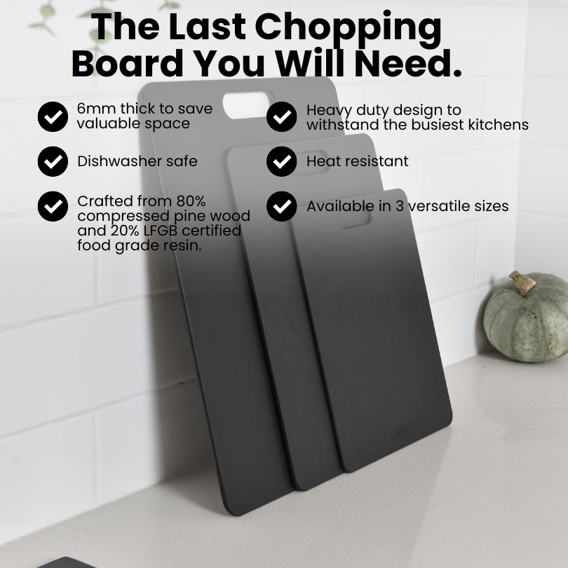 Wood Fibre Chopping Board - Medium Black