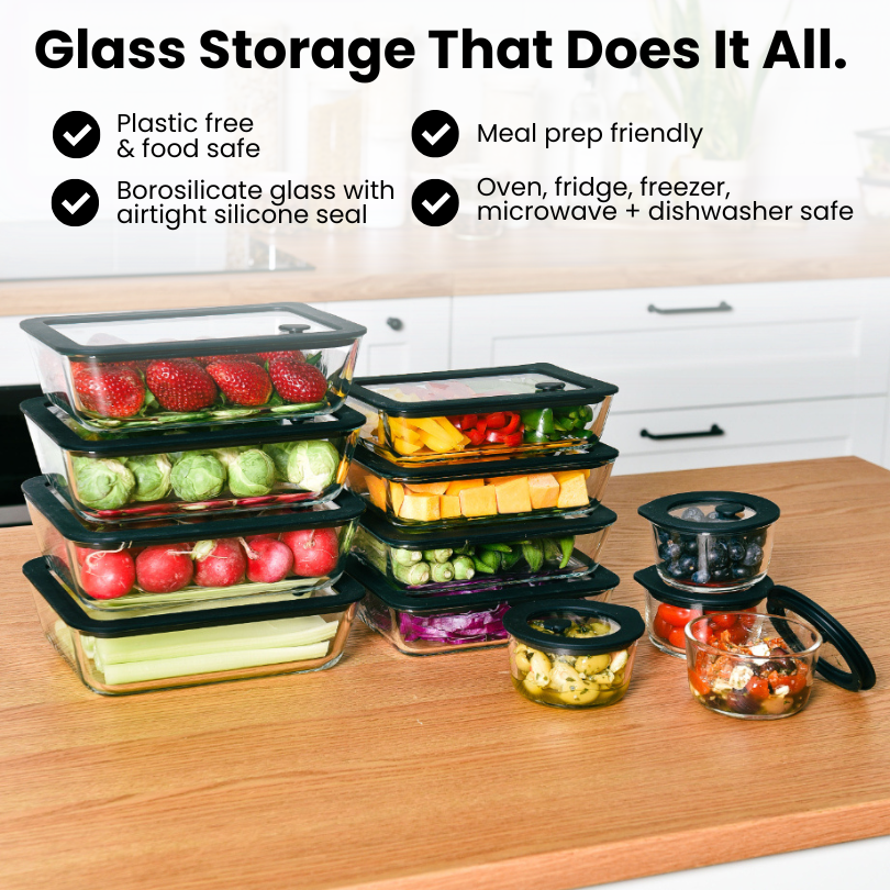 Meal Prep / Chopping Board Bundle - Black - Large