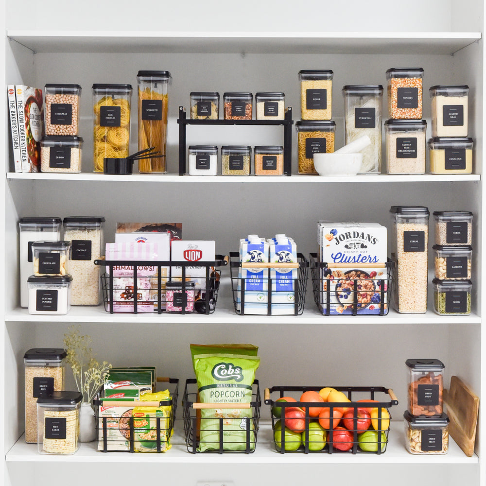 Metal Storage Rack | Black | Blissful Little Home