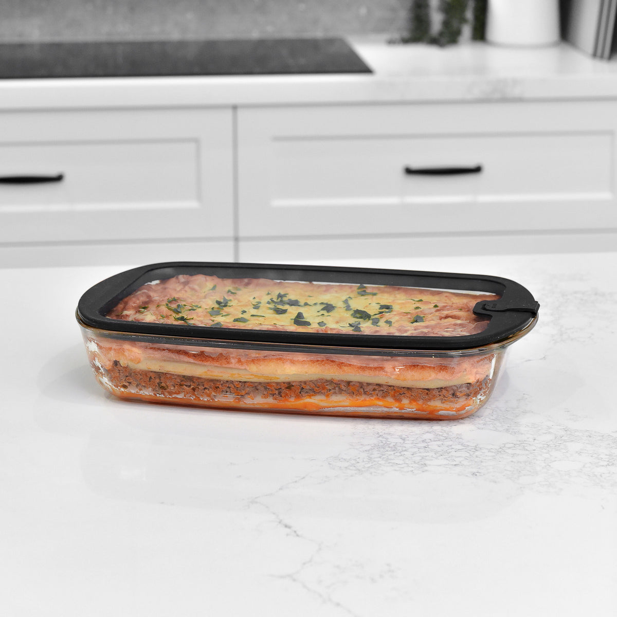 Glass Baking Dish - Large - Black