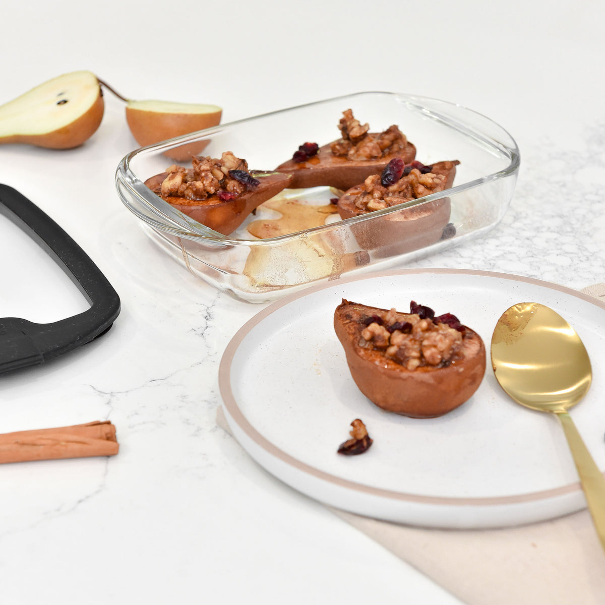Glass Baking Dish - Small - Black