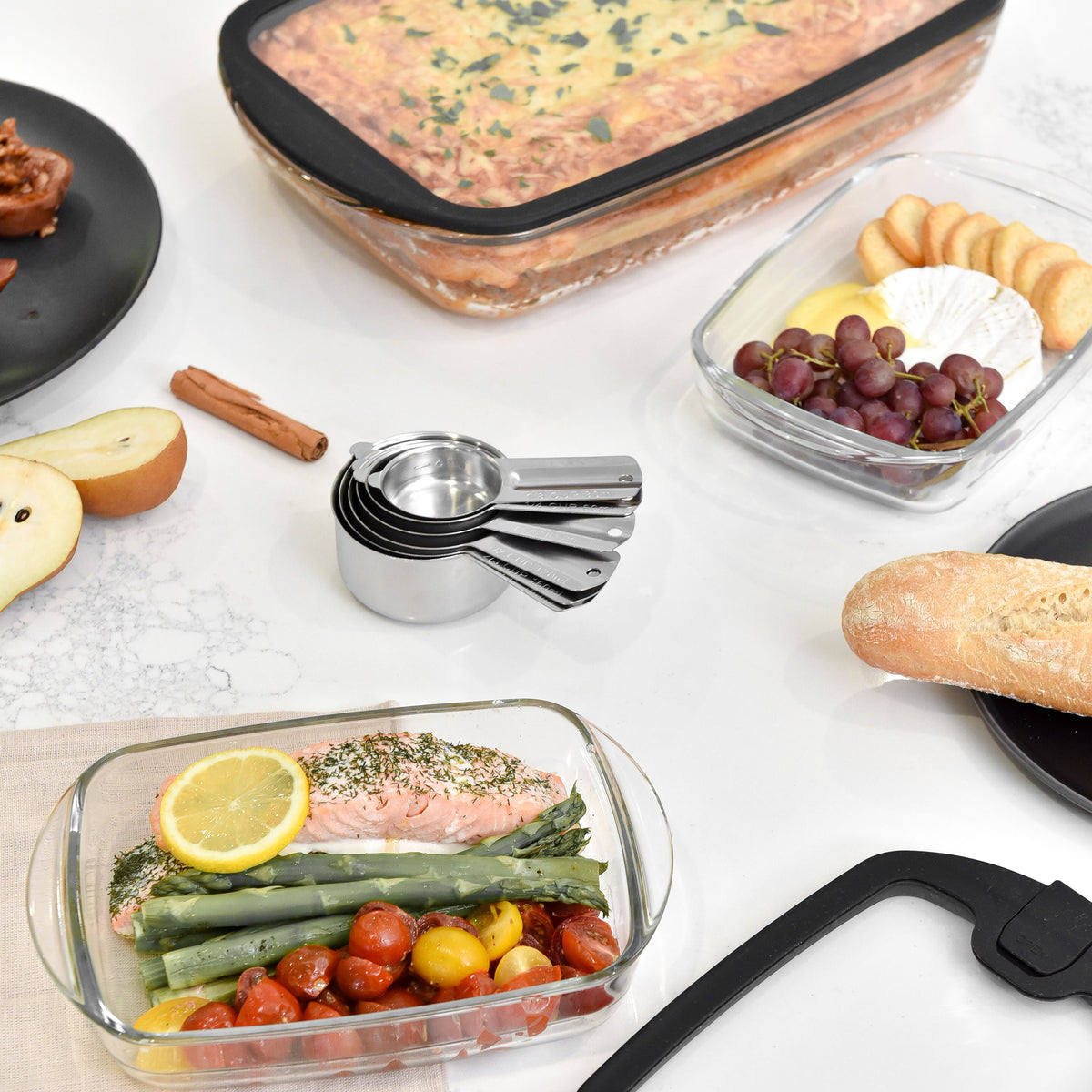 Glass Baking Dish - Small - Black
