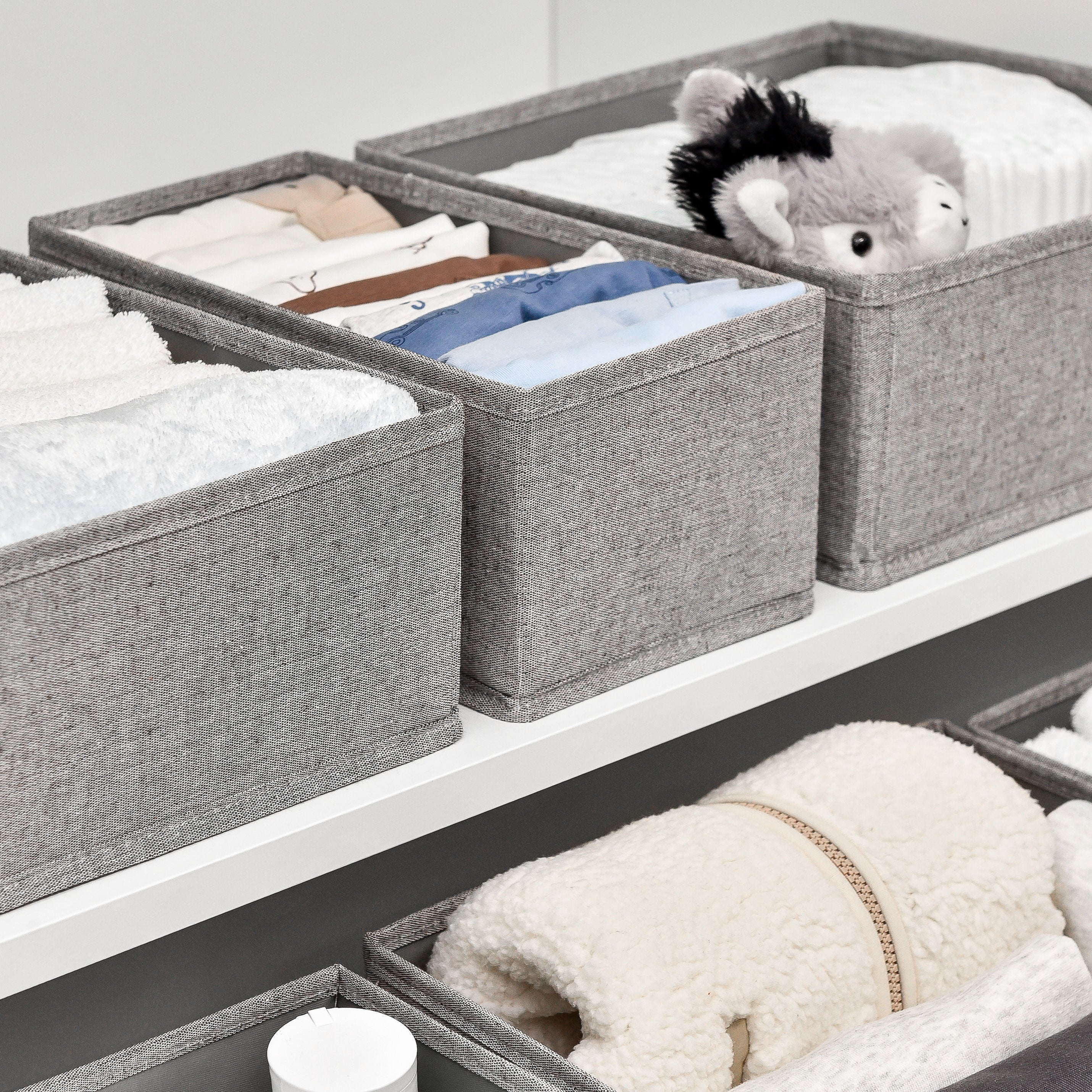 24pc Drawer Organiser Set - Pebble Grey