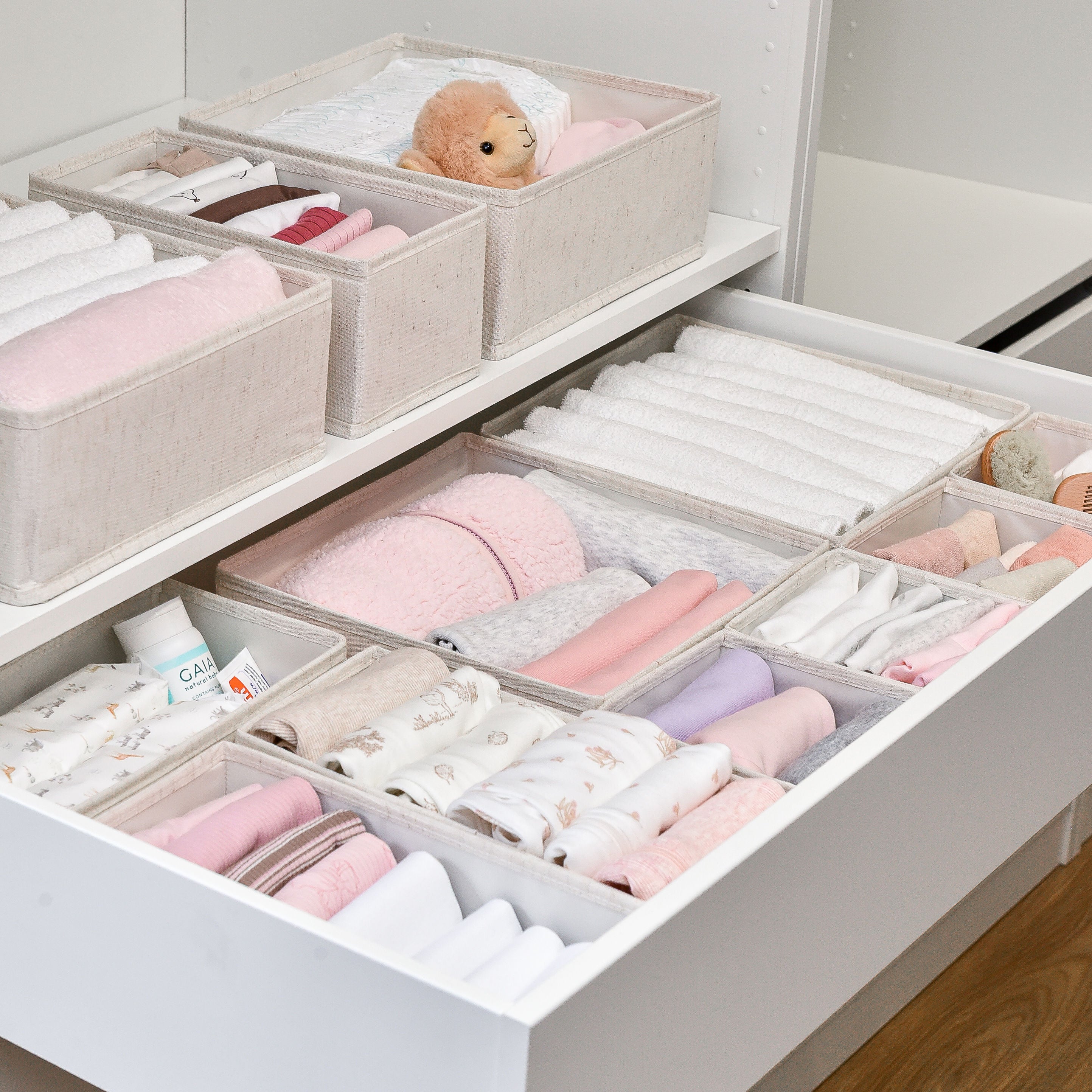 12pc Drawer Organiser Set - Beige