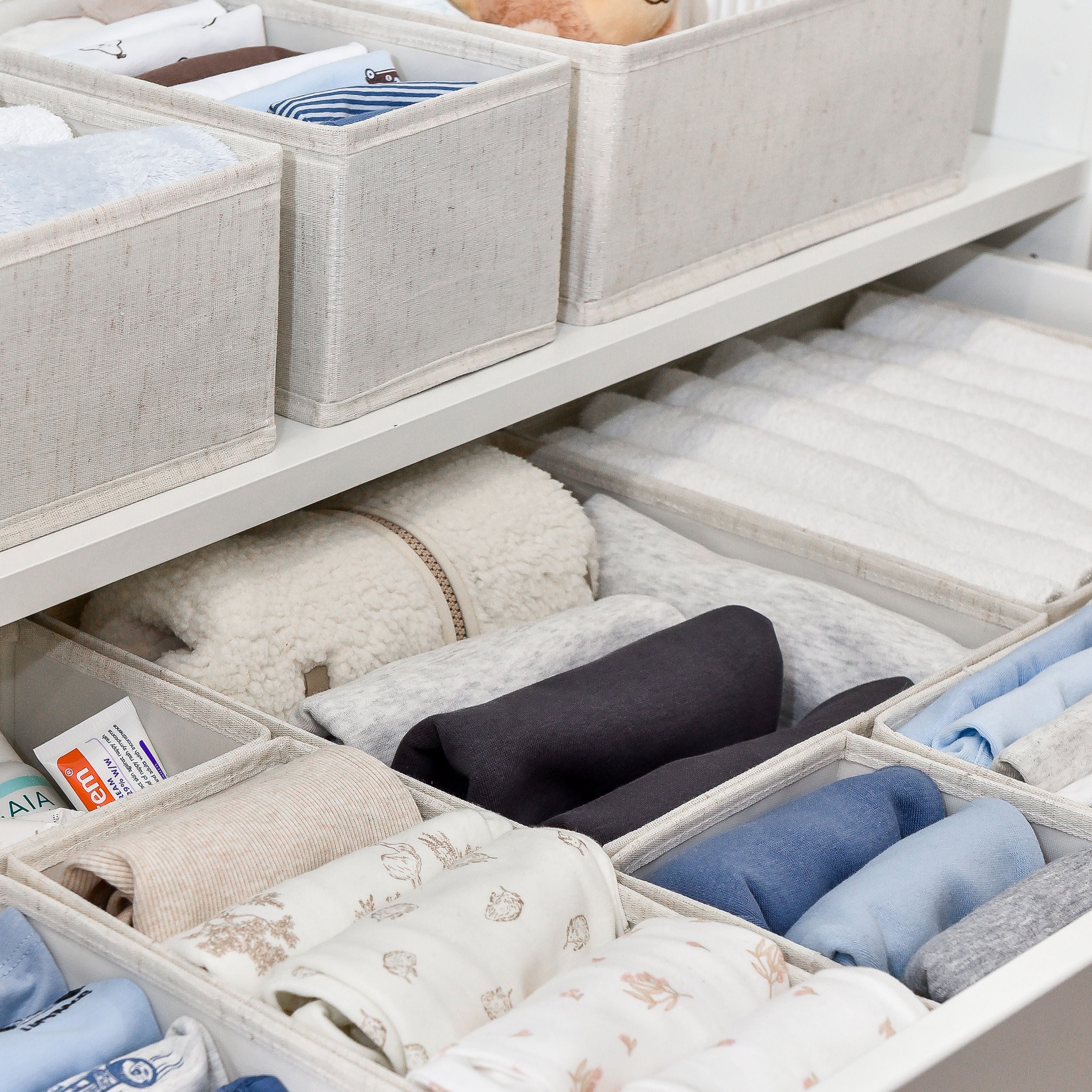 24pc Drawer Organiser Set - Beige