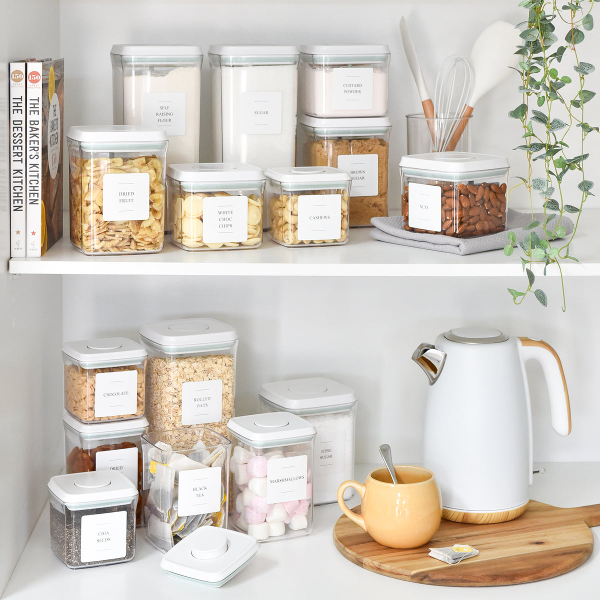 Push Top Pantry Container Set | 15 Pack | Blissful Little Home