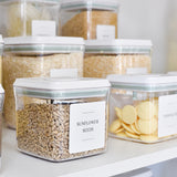 Push Top Pantry Container - 500ml Airtight - White Lid (PRE ORDER)