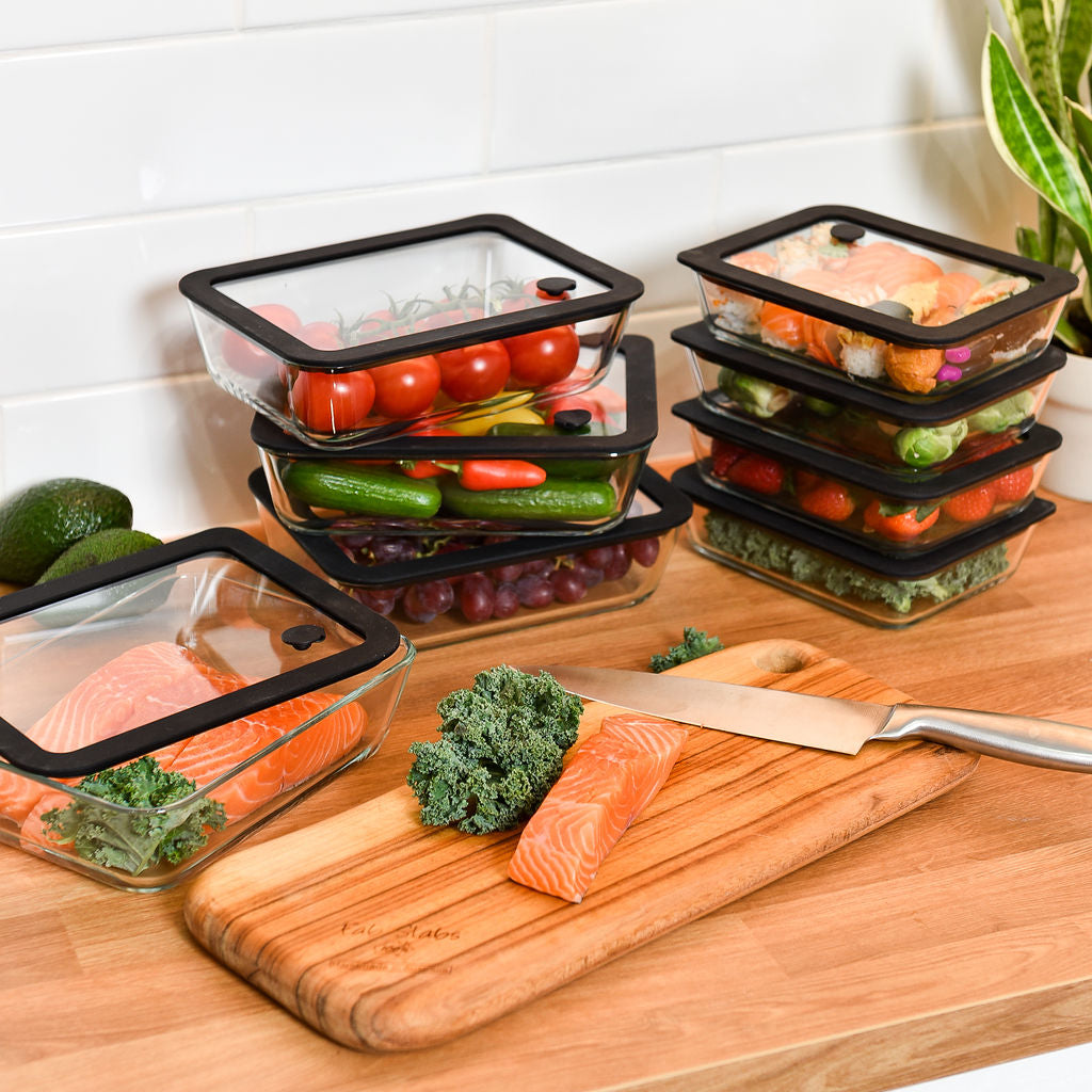 Meal Prep Glass Food Container - 8 Set
