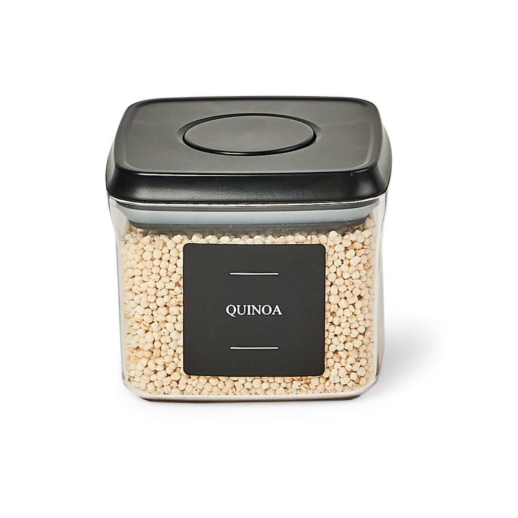 850ml Push Top Pantry Storage Container Black Lid Blissful Little Home