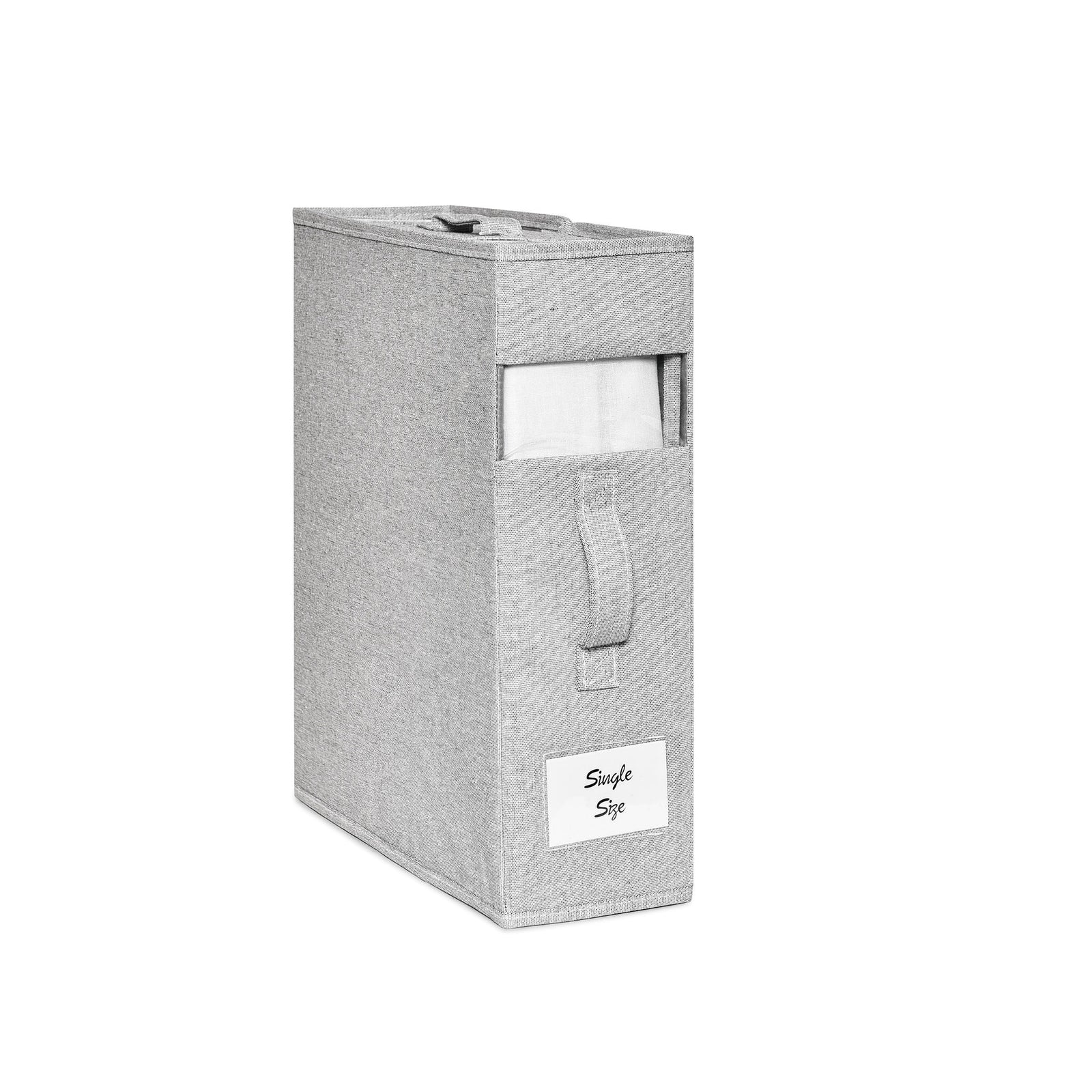 SlimFold Collapsible Linen Storage Box - Pebble Grey