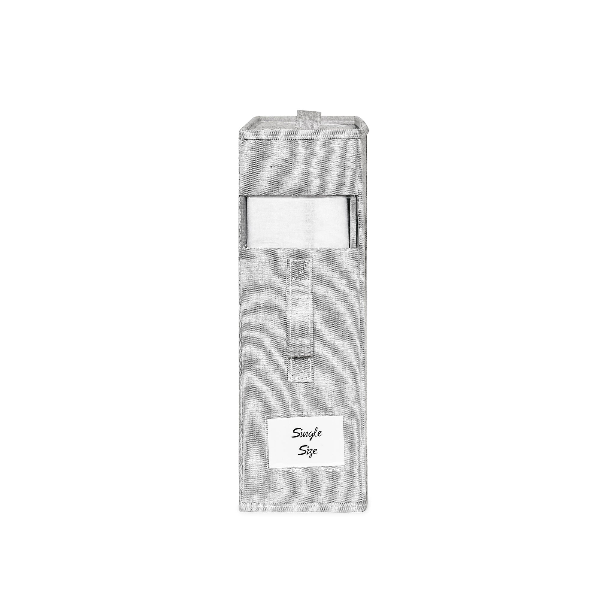 SlimFold Collapsible Linen Storage Box - Pebble Grey