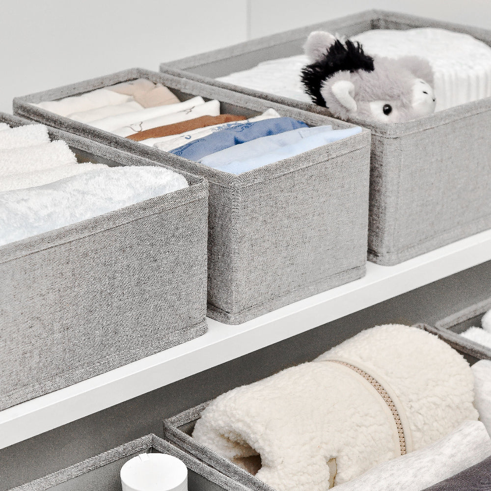 12pc Drawer Organiser Set - Pebble Grey