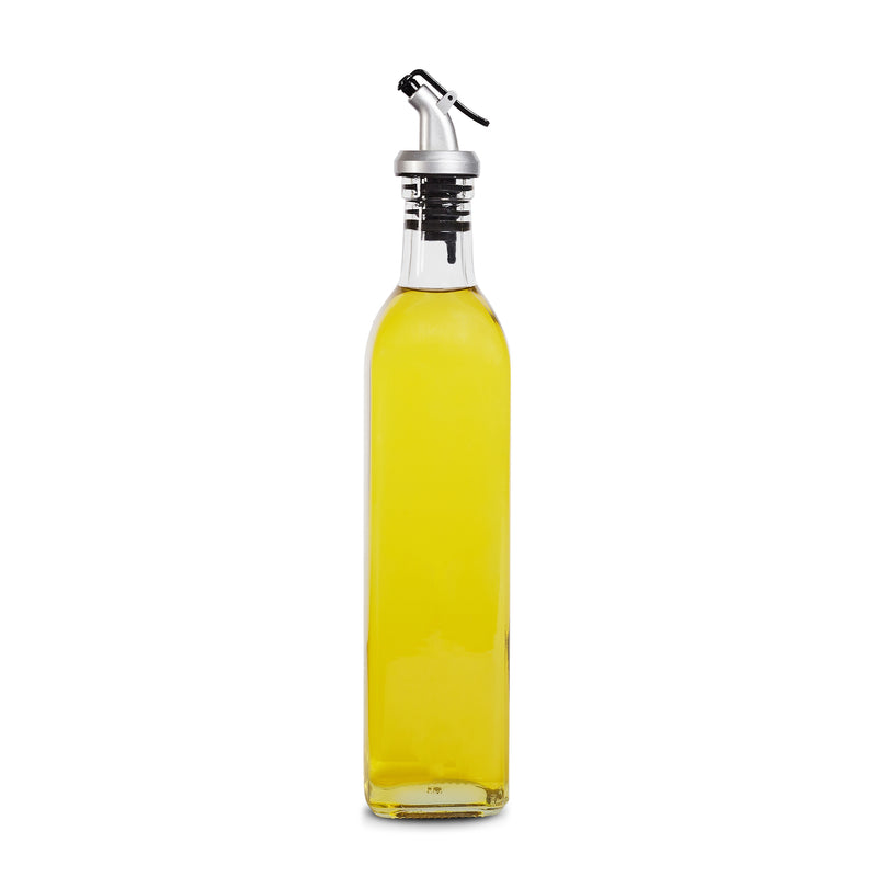 Oil Bottle w/ Pourer - Glass 500ml - 4 Pack