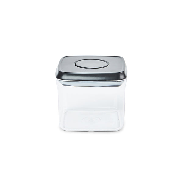 Push Top Pantry Container 850ml Airtight - Black Lid