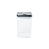 Push Top Pantry Container 900ml Airtight - Black Lid