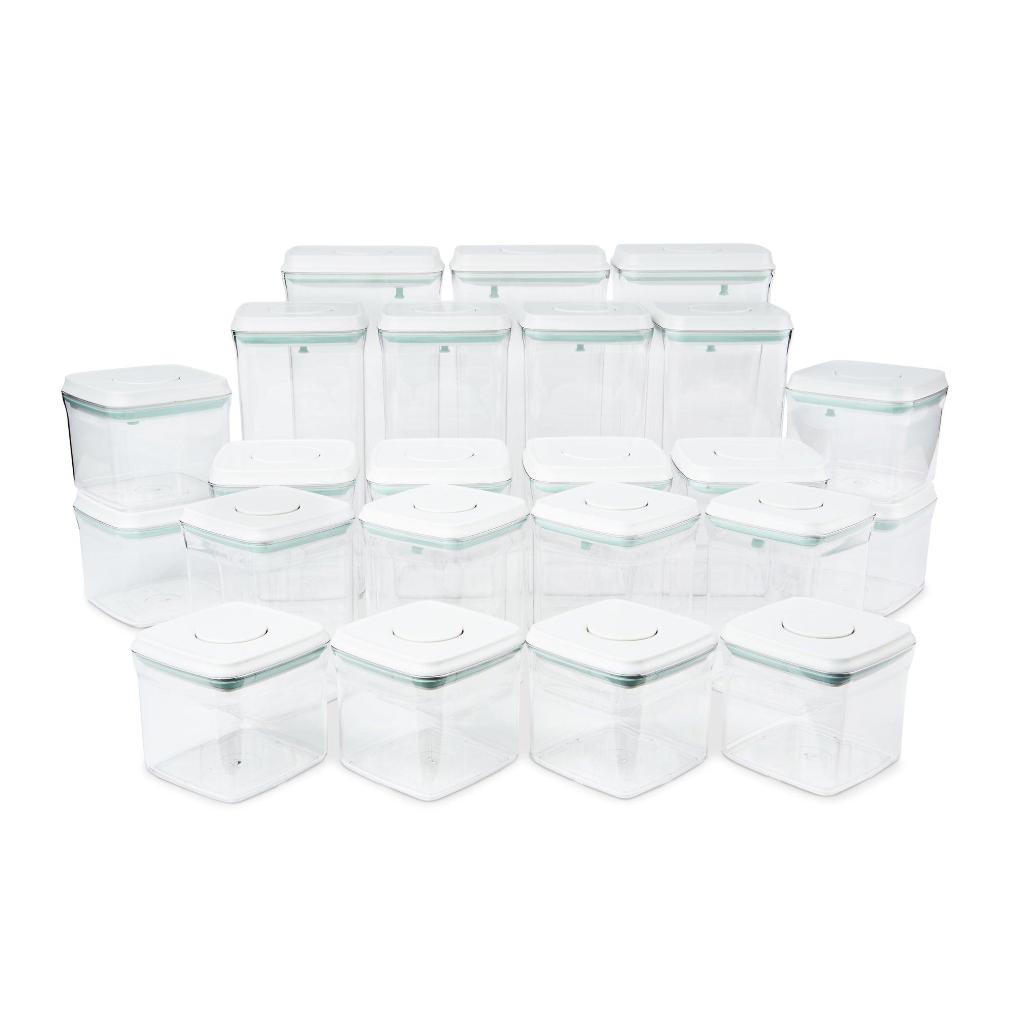 Push Top Pantry Container Set | Airtight | 23 Pack