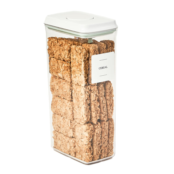 Push Top Pantry Container - 3.2L Airtight - White Lid