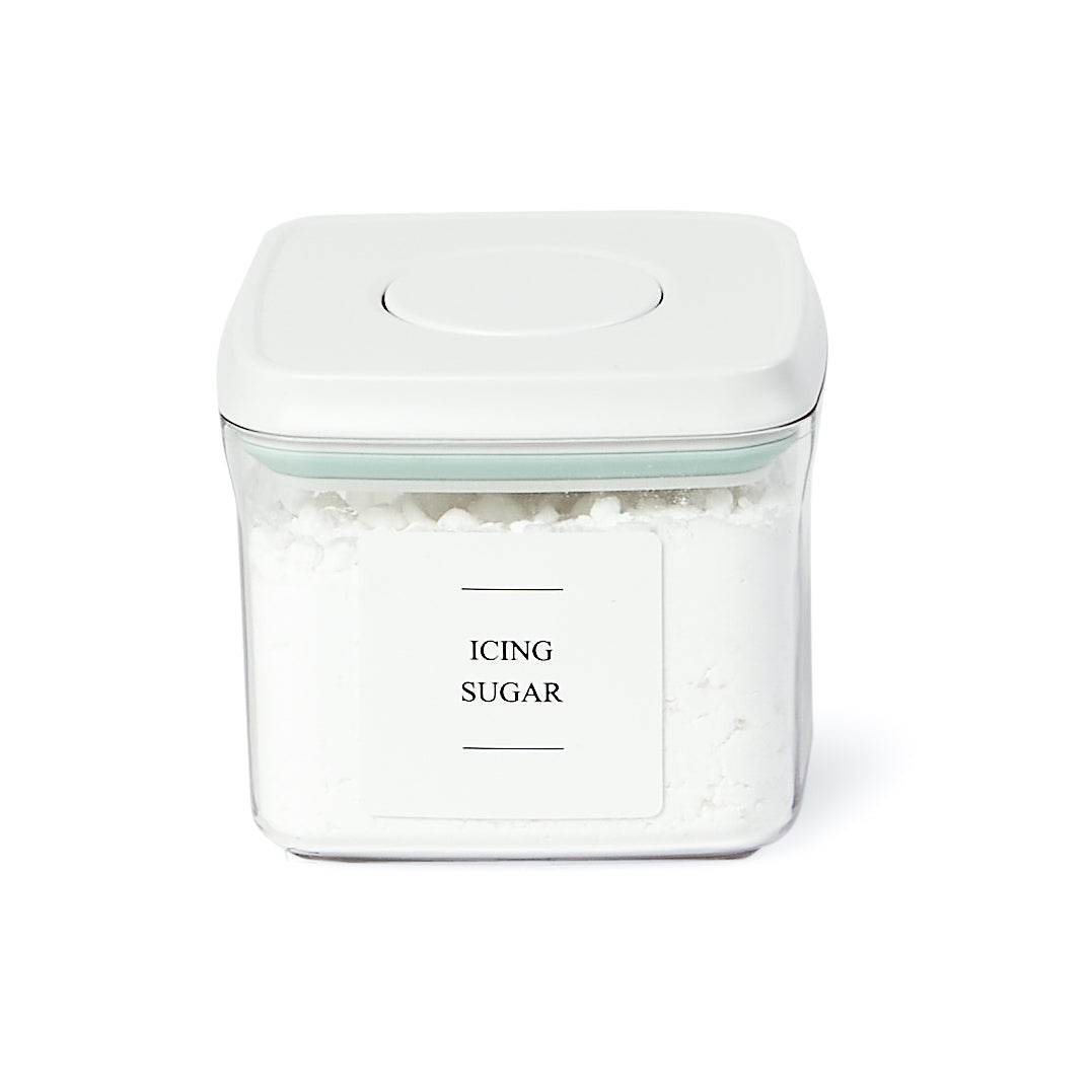Push Top Pantry Container 850ml - White Lid