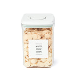 Push Top Pantry Container - 900ml Airtight - White Lid