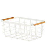 Metal Storage Basket White - 6 Set