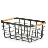 Metal Storage Basket Black - 6 Set