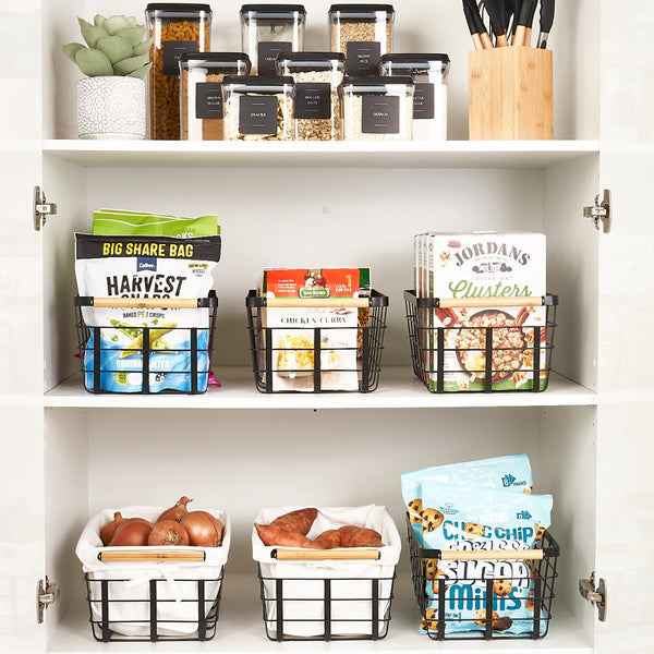 Metal Storage Basket - Black