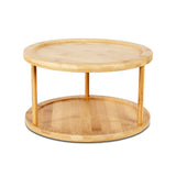 bamboo lazy susan turntable