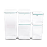 5 pack push top pantry containers